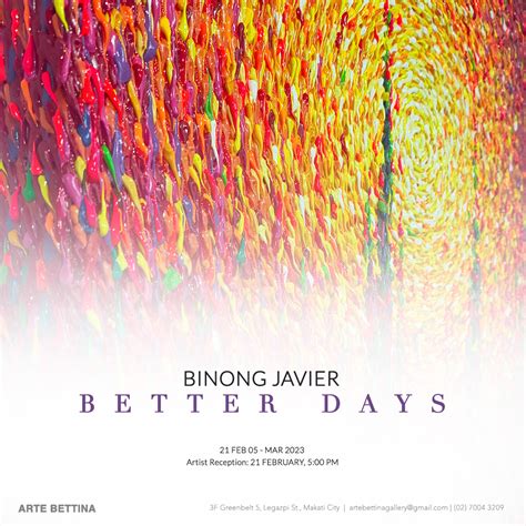 binong javier|Binong Javier's works are part of “Ode .